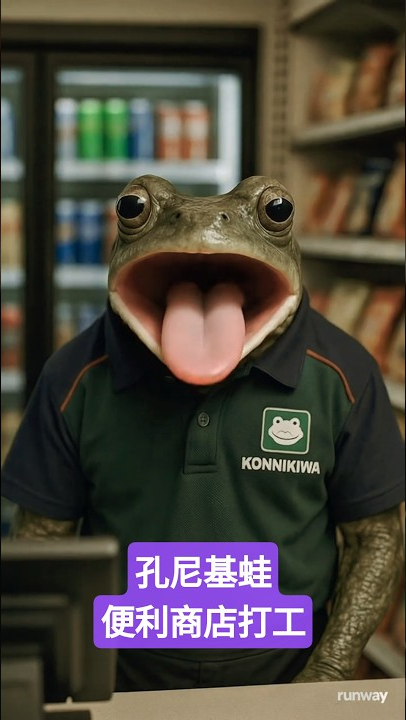 Konnikiwa 青蛙便利店夜班實錄 #funny #funnyshorts #aianimation #konnikiwa #films #aidreamscape #療癒