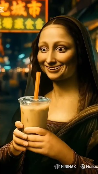 Mona Lisa in Taiwan#monaLisa #WorldFamousPainting # #台灣小吃  #FunnyShorts #3DAnimation #YouTubeShorts